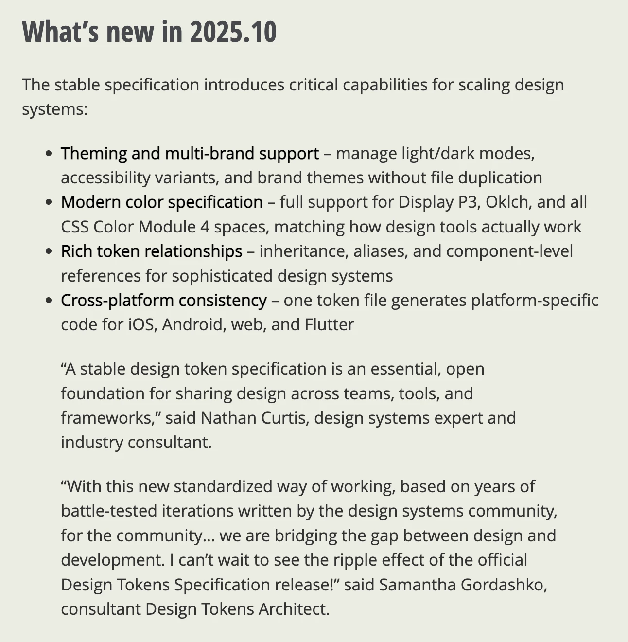 What the release added